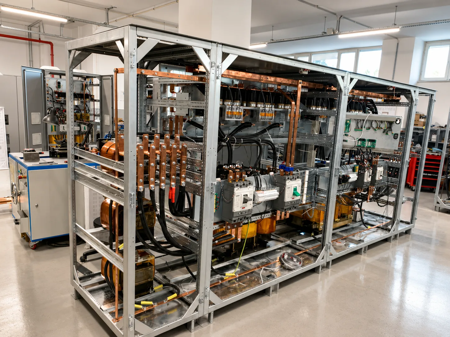 UPS industriel 500 kVA en cours de production